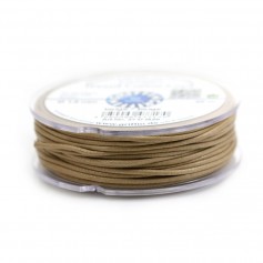 Beige waxed cotton cords 2.5mm x 5m