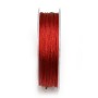 Fil polyester de couleur rouge pailleté 0.8mm x 29m