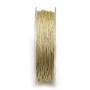 Champagne glitter polyester thread, 0.8mm x 29m