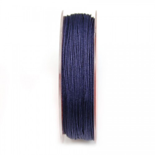 Thread on polyester, in blue night color, 0.8mm x 30m