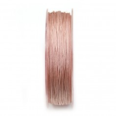 Powdered pink polyester thread, 0.8mm x 30m