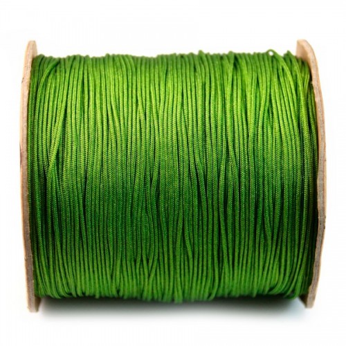 Grass green polyester thread 1mm x 250 m