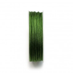 Fio de poliéster verde abacate iridescente 1,5mm x 15m