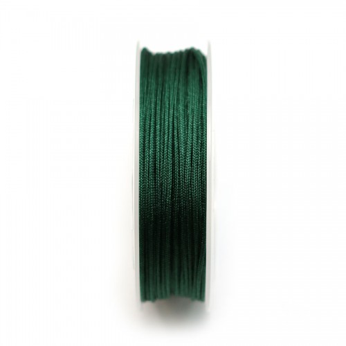 Fil polyester irisé vert sapin 1.5mm x 15m