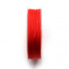 Fil polyester rouge 0.8mm x 29m