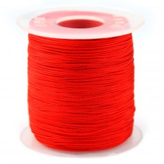 Fil polyester rouge 0.5 mm x 180 m