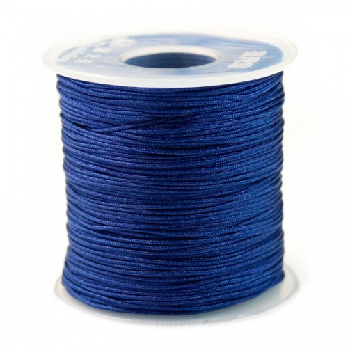 Fil polyester bleu marine 0.8mm x 5m