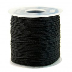 Fil polyester noir 0.8 mm x 5 m