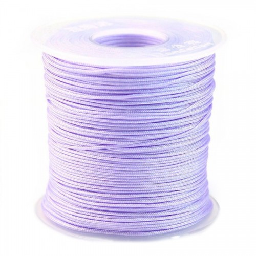 Fil polyester violet lilas 0.8mm x 5m