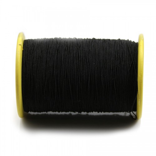 Elastic thread, black color, 0.5mm x 5m