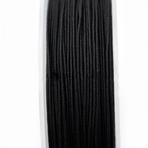 Sheathed elastic black 1.5mm x 15m