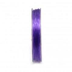 Fil élastique violet 1.0mm x 25m