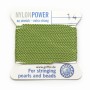 Fil power nylon avec aiguille inclus, de couleur vert x 2m