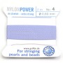 Fil power nylon avec aiguille inclus, de couleur lilas x 2m