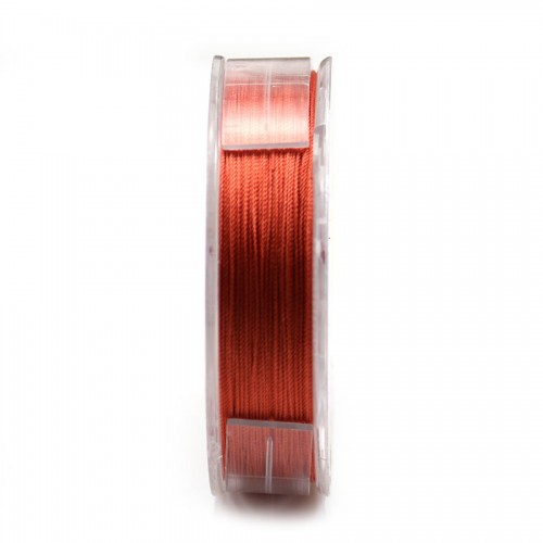 Silk bead cord 0.35mm light pink x 65m