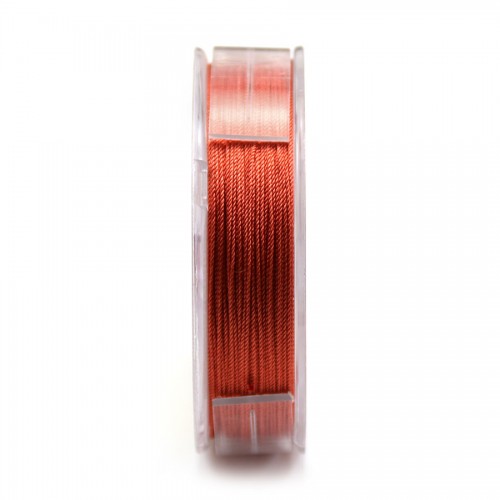 Silk bead cord 0.42mm light pink x 40m