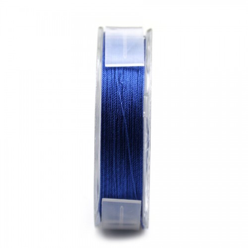 Silk bead cord 0.35mm dark blue x 65m