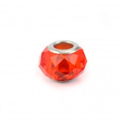 Pandora cristal rojo 14mm x 1pc