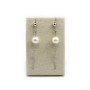 White freshwater cultured pearl jewelry set in silver 925 rhodium