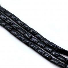 Onyx noir, rectangle, 8x12mm x 40cm