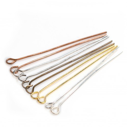 Metal Nail, with open ring head, 0.4 * 40mm x 200pcs