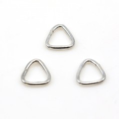 Anelli triangolari chiusi in argento 925 6,5x0,8 mm x 10 pezzi