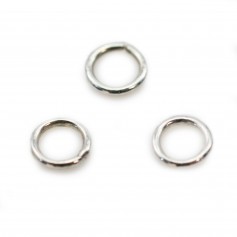 Geschlossene runde Ringe aus 925er Silber 4x0,6mm x 20St