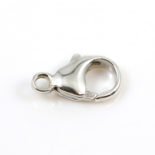 Lobster 9x16mm, sterling silver 925 x 1pc