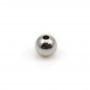 925 sterling silver rhodium round bead 6mm x 4pcs