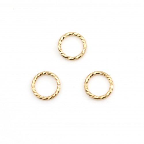 14k gold filled guilloche jump ring 4mm x 10pcs