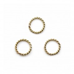 Gold Filled Twist Rings 0.76x6mm x 4pcs