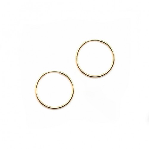 14k gold filled hoop earrings to decorate 1.25x20mm x 2pcs