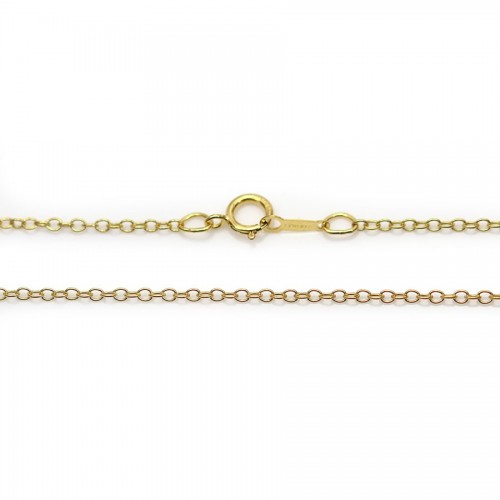 Ovale Halskettenkette 1.6mm aus Gold Filled 45cm x 1Stk