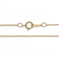 Cadena de collar de oro 40cm x 1pc
