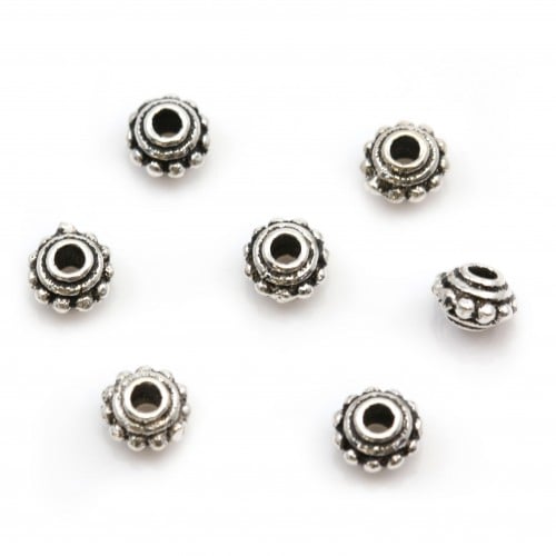 925 sterling silver beads 4.50mm x 5pcs