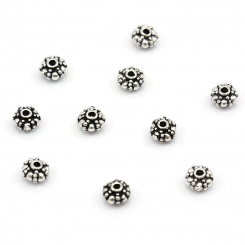 Perle di intreccio in argento 925 5,8 mm x 2 pezzi