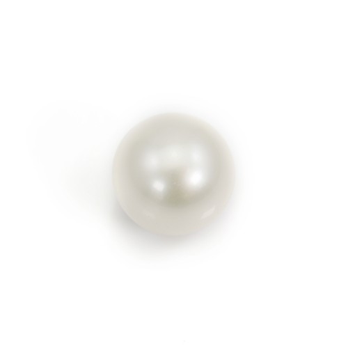 Perla del Mar del Sur, blanca, redonda, 12-13mm, AA x 1pc