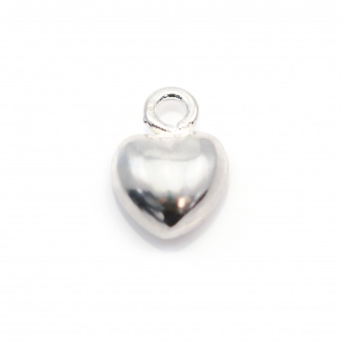 Cuore in argento 925 4x6mm x 2pz