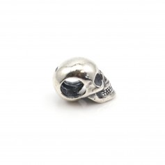 Skull and crossbones silver 925 7*14mm x 1pc