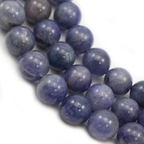 Tanzanite round beads 11-11.5mm x 39cm