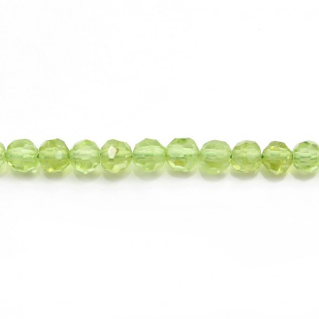 Peridot Round faceted 6MM x 2pcs 