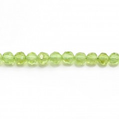 Peridot Round faceted 3-3.5mm x 10pcs
