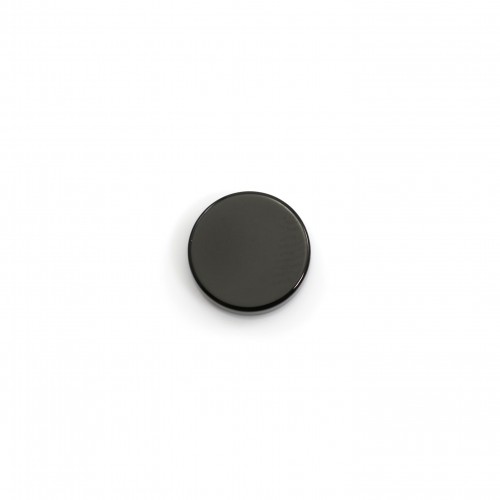 Cabochon Onice nero, rotondo piatto 8 mm x 2 pezzi