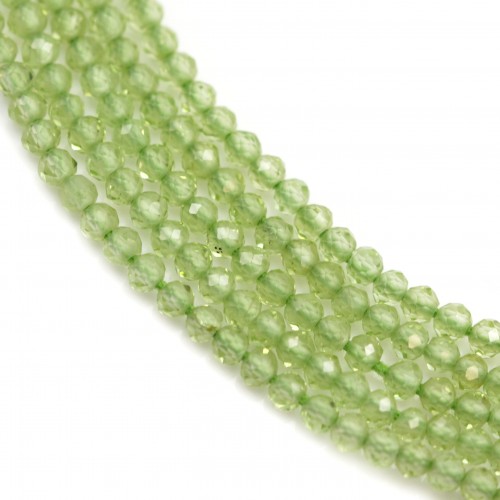 Peridot Faceted Round 1.8*2.1mm x 33cm