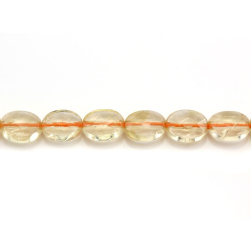 Citrine faceted oval 6*8mm x 40cm