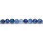 Cyanite in blue color, in faceted round shape, 2.5mm x 39cm