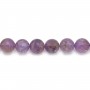 Clear Amethyst Faceted Round 18mm x 40cm