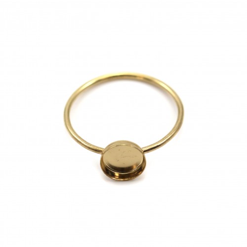Ring in gold filled für runden Cabochon 6mm x 1St