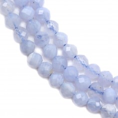 Chalcedony round faceted 4mm x 39cm
