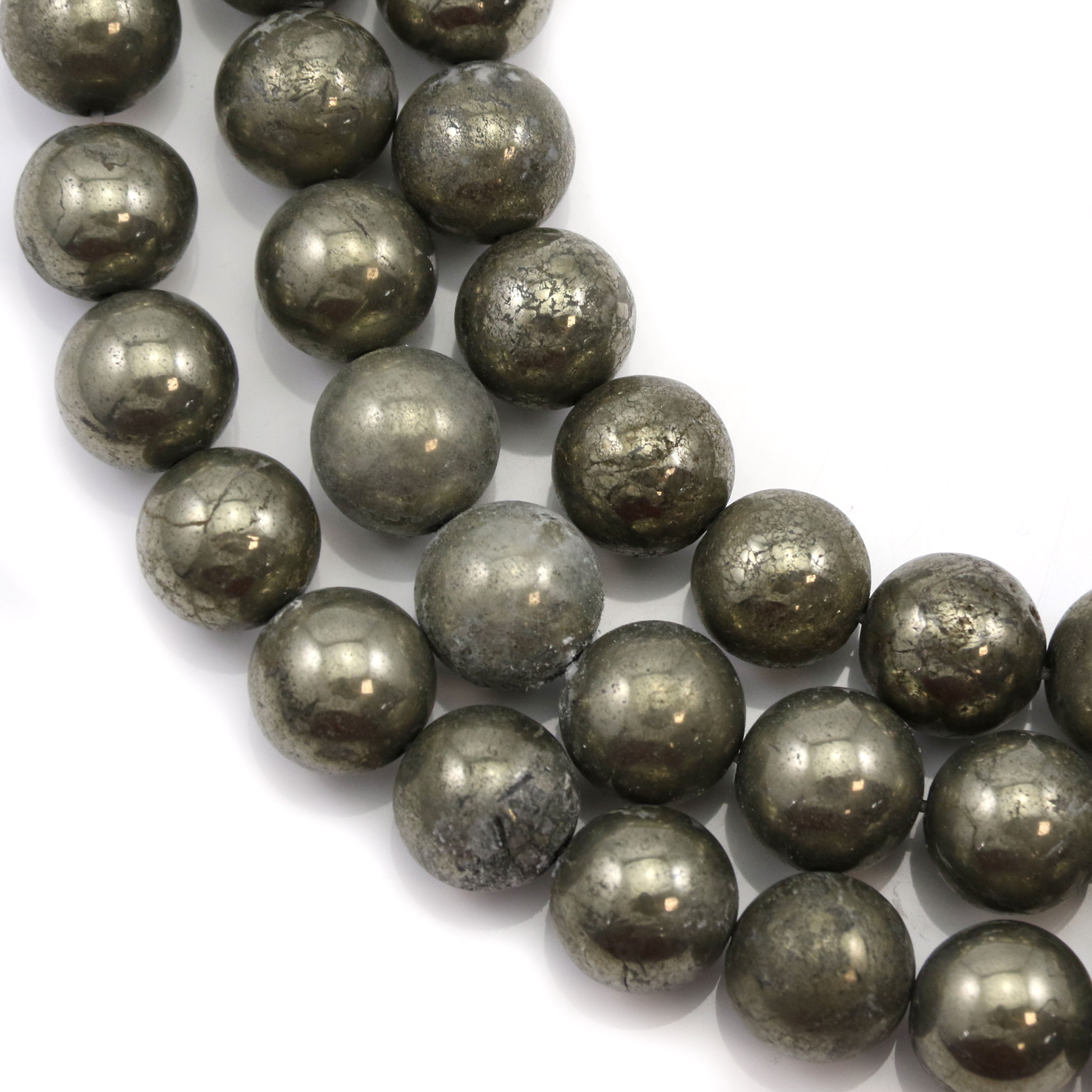Bracelet fin homme pierres fines spinelle noire pyrite perles en argent Ø 4 mm 